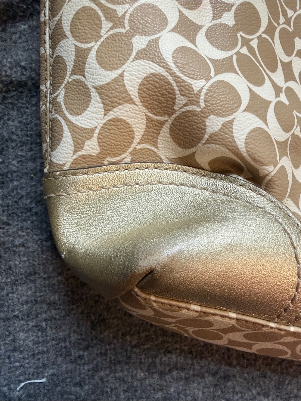 Coach Chelsea Heritage Stripe Signature Tote Bag - Picture 11 of 13